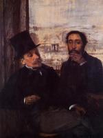 Degas, Edgar - Self Portrait with Evariste de Valernes